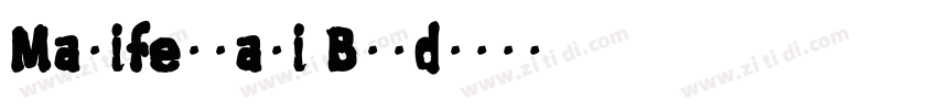 Manifestasi Bold字体转换